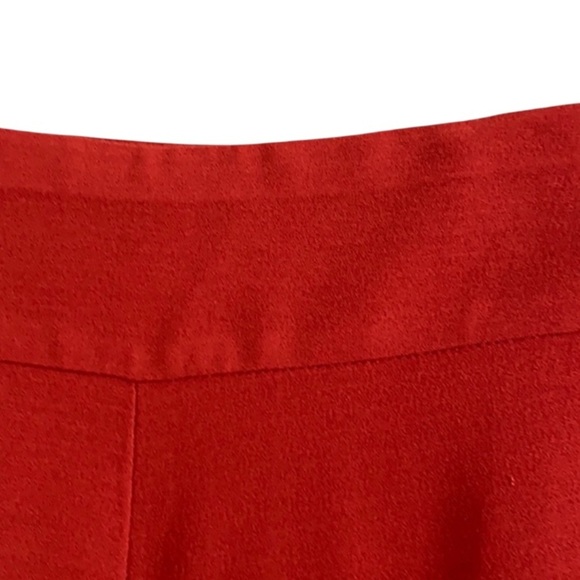 Eileen Fisher Silk Cropped Pants Red Side Zip Excellent Size S - Picture 4 of 8